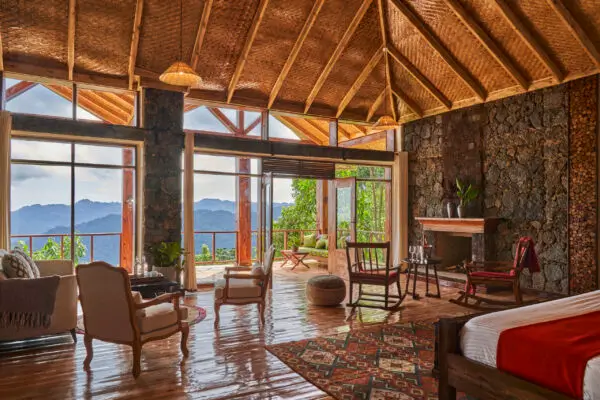 Nkuringo lodge during our Uganda and East Africa safaris
